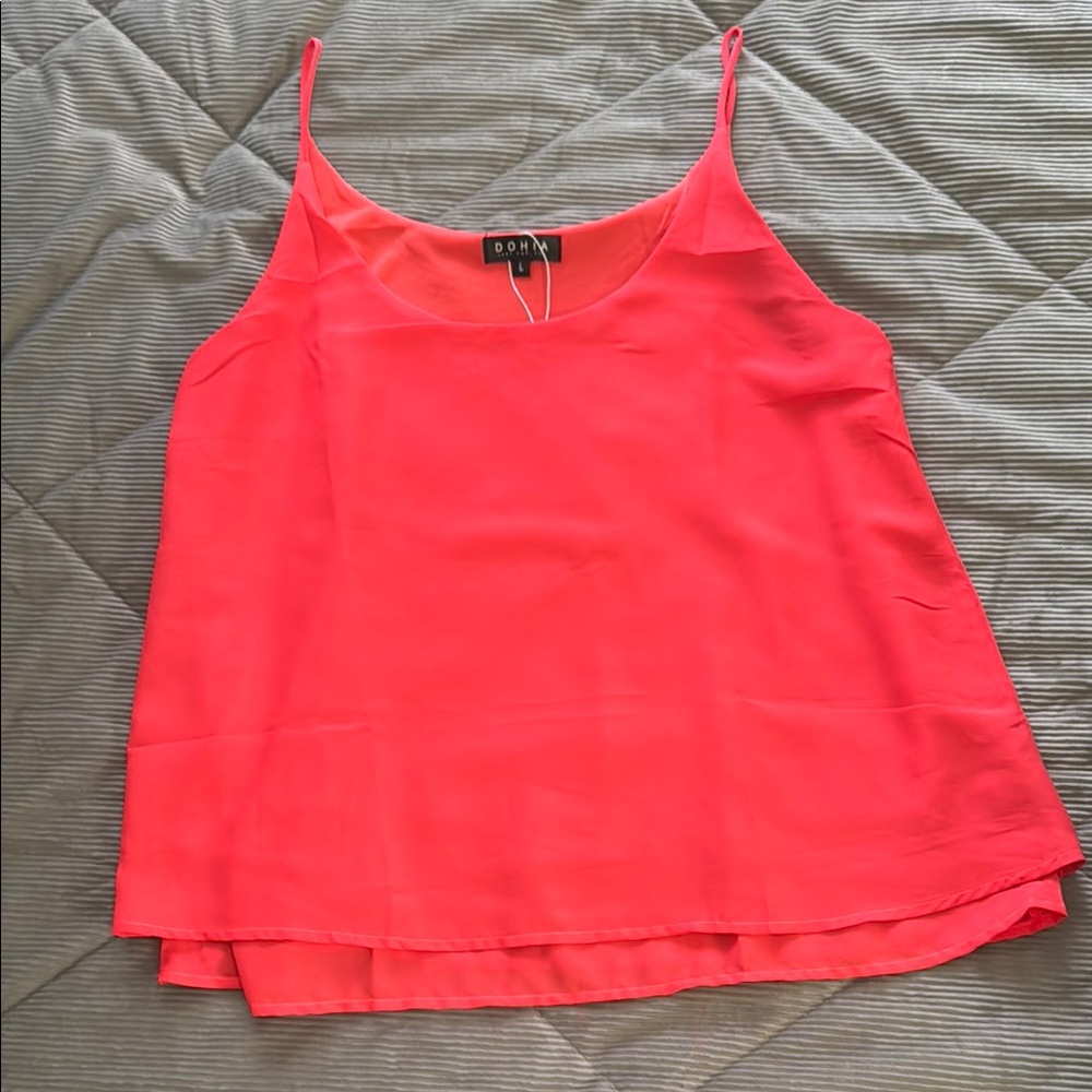 Women's Coral Tiered Tank Top